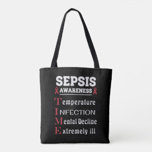 Bolso De Tela Sepsis Awareness T.I.M.E. Guide