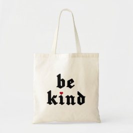 Bolso De Tela Ser amable - Mensaje positivo simple