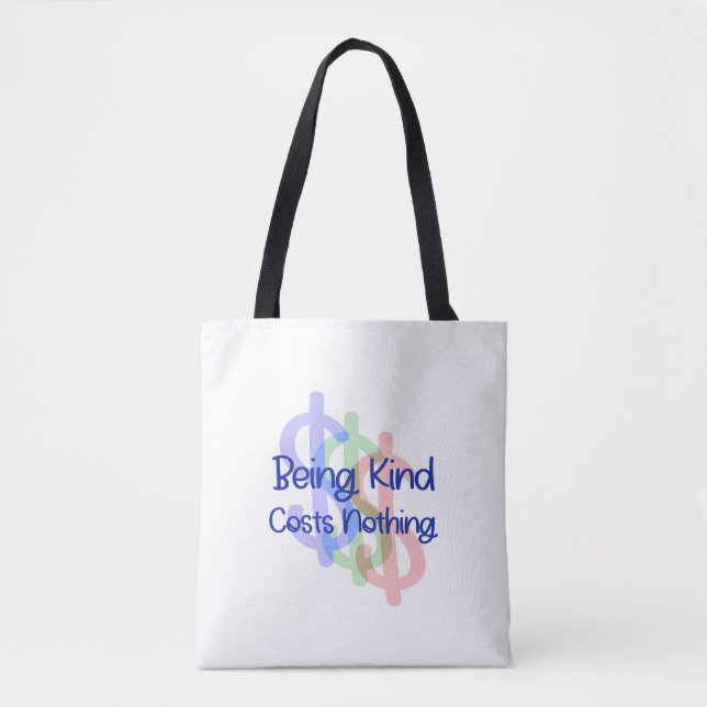 Bolso De Tela Ser amable no cuesta nada (Anverso)