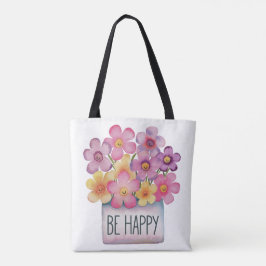 Bolso De Tela Ser feliz