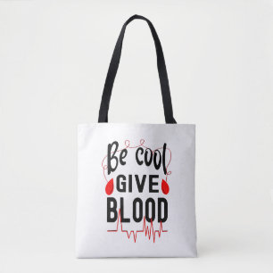 Bolso De Tela Ser Guay Dar Sangre, Donar Láminas De Sangre