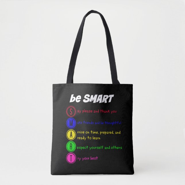Bolso De Tela Ser inteligente (Anverso)