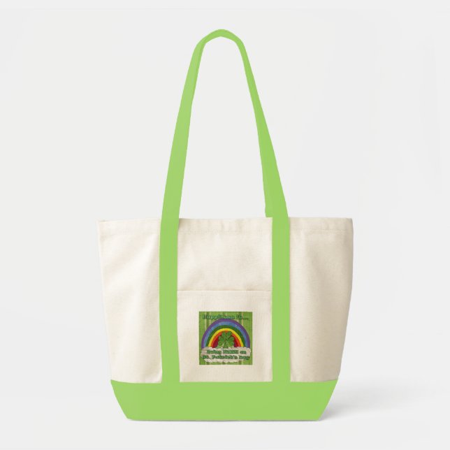 Bolso De Tela Ser irlandés en el día de San Patricio (Frente)