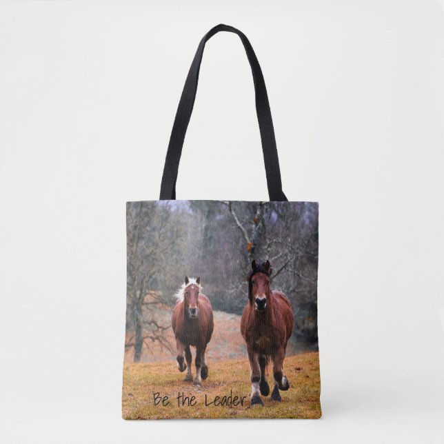Bolso De Tela Ser la Carreras de los caballos líderes (Anverso)