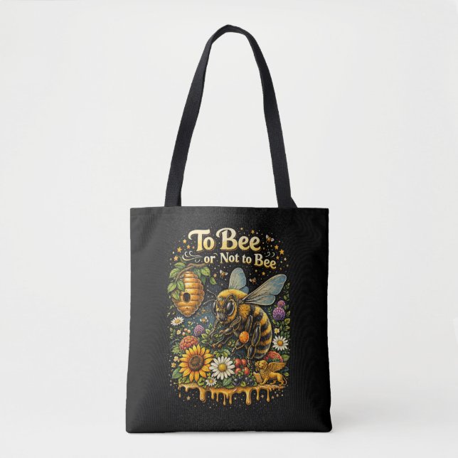 Bolso De Tela Ser o no ser abeja (Anverso)