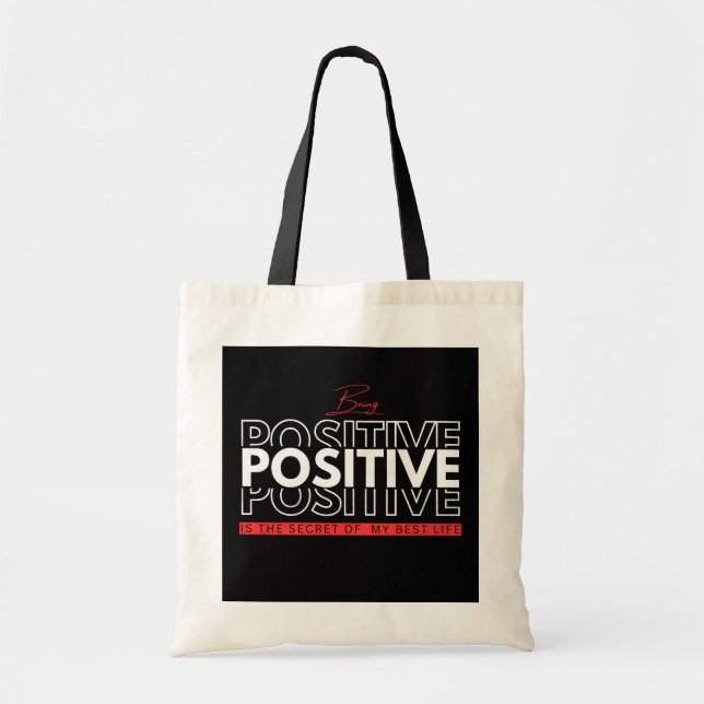 Bolso De Tela Ser positivo (Frente)