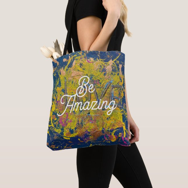 Bolso De Tela Ser un amor asombroso (Detalle)