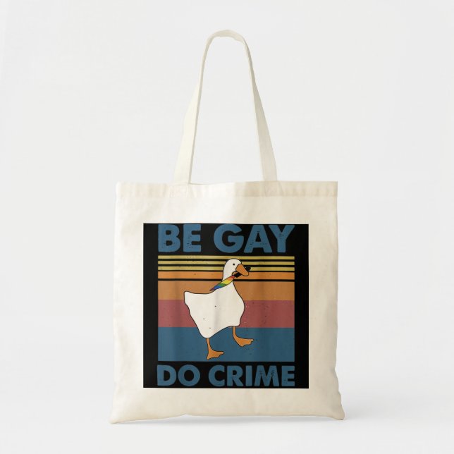 Bolso De Tela Ser un crimen homosexual (Frente)