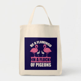 Bolso De Tela Ser Un Flamenco En Una Bandada De Palomas