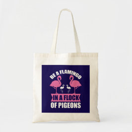 Bolso De Tela Ser Un Flamenco En Una Bandada De Palomas
