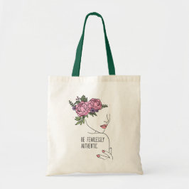 Bolso De Tela Ser una cita genuina sin miedo con flores