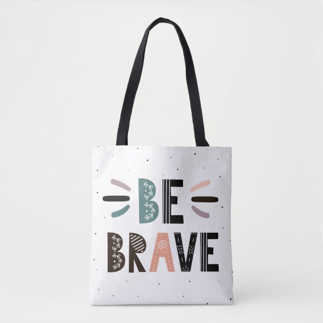 Bolso De Tela Ser valiente (Anverso)