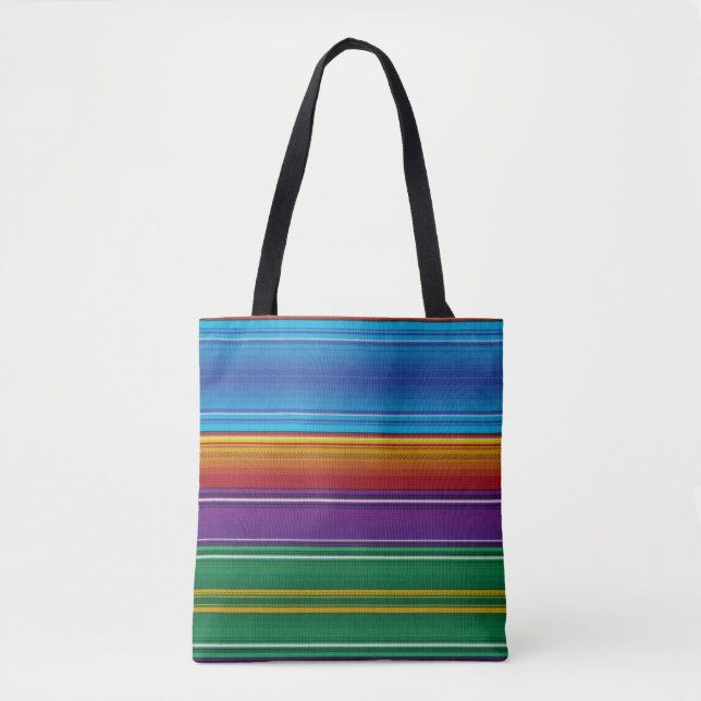 Bolso De Tela Serape mexicano #3 (Anverso)