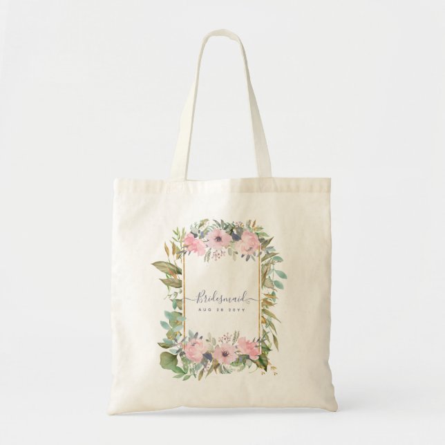 Bolso De Tela ¿Serás BRIDESMAID MAID HONOR FLOWERGIRL? (Frente)