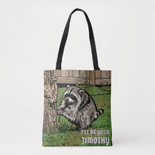 Bolso De Tela Seré Tu Mapache Pop Art Jimothy