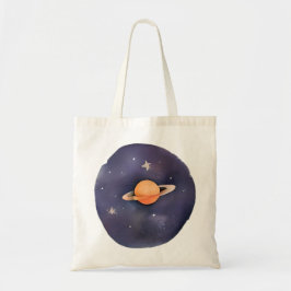 Bolso De Tela Serenade de Saturno: acuarela cósmica
