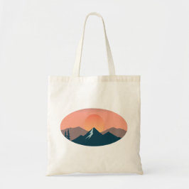 Bolso De Tela Serene Mountain Sunset 