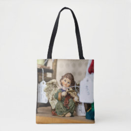 Bolso De Tela Serene Reading Angel Figurine