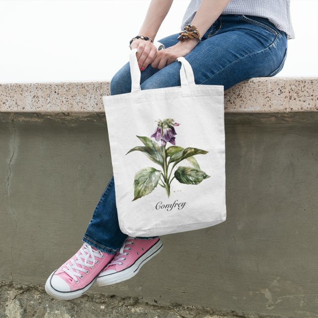 Bolso De Tela Serene Watercolor Comfrey, personalizado (Subido por el creador)