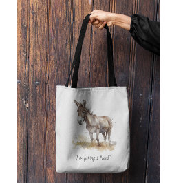 Bolso De Tela Serenidad de burro encantador, personalizada