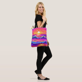 Bolso De Tela Serenidad Retro Wave Sunset