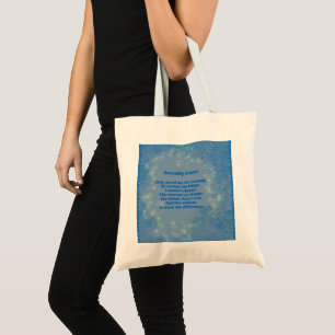Bolso De Tela Serenity Prayer Hearts Inspirador
