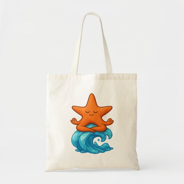 Bolso De Tela Serenity Starfish ⭐ 🐚 Tote Bag | Calle y manifies (Frente)