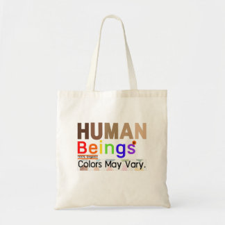 Bolso De Tela Seres Humanos 100% De Colores Orgánicos Pueden Var