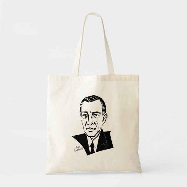 Bolso De Tela Sergei Rachmaninoff (Frente)