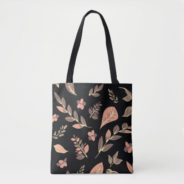 Bolso De Tela Serie de diseño de flores (Anverso)