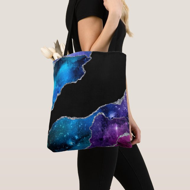 Bolso De Tela Serie Galaxy Agate Diseño 9  (Detalle)