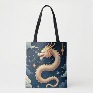 Bolso De Tela Serpiente Celestial del Cielo – Dragón Oriental