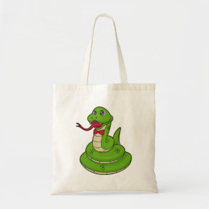 Bolso De Tela Serpiente con corbata