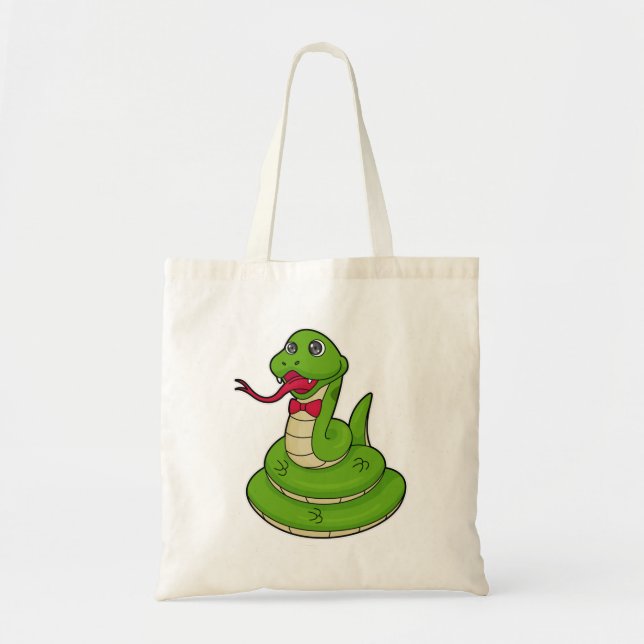 Bolso De Tela Serpiente con corbata (Frente)