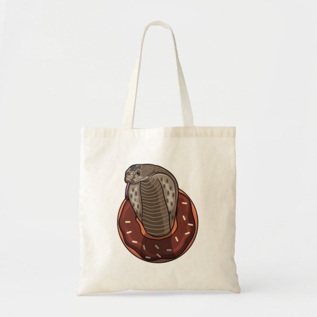 Bolso De Tela Serpiente con donut (Frente)