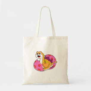 Bolso De Tela Serpiente con huevo