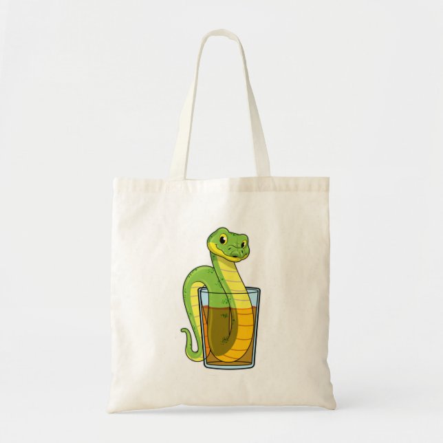 Bolso De Tela Serpiente con jugo (Frente)
