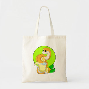 Bolso De Tela Serpiente con jugo de limón
