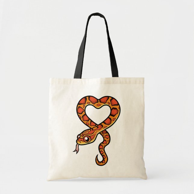 Bolso De Tela Serpiente de Dibujos Animados (Frente)