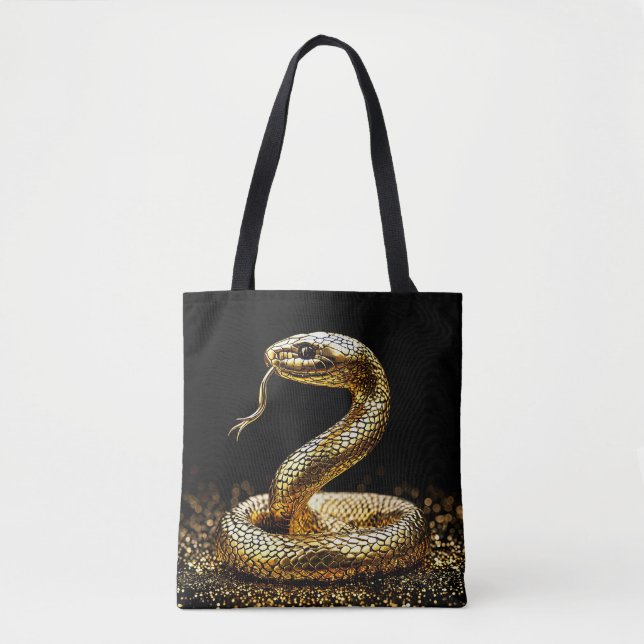 Bolso De Tela Serpiente dorada (Anverso)