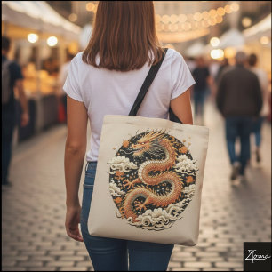 Bolso De Tela Serpiente dorado