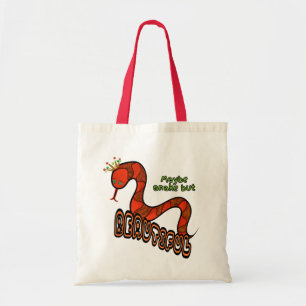 Bolso De Tela Serpiente roja