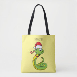 Bolso De Tela Serpiente verde suave con personalizado de sombrer