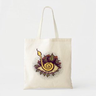 Bolso De Tela Serpiente y hongo surrealista para la caída de ojo