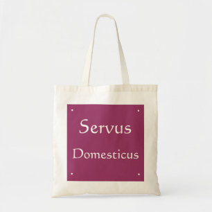 Bolso De Tela Servus Domesticus