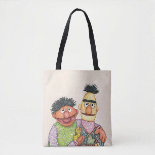 Bolso De Tela Sesame Street Bert y Ernie Watercolor