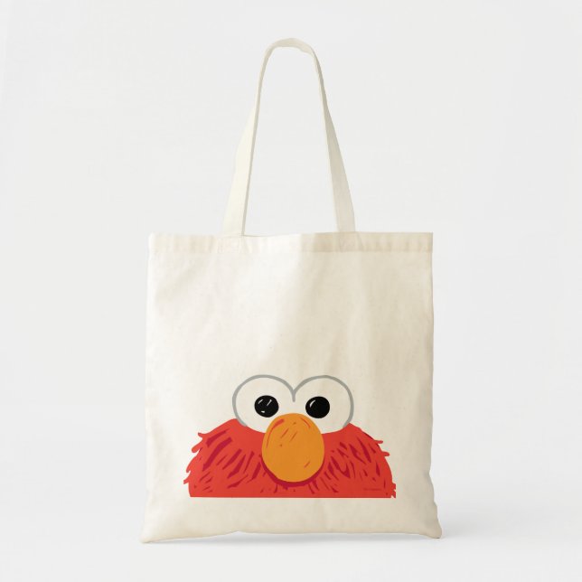 Bolso De Tela Sesame Street | Elmo Cara Grande (Frente)