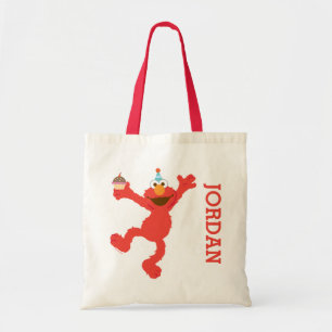 Bolso De Tela Sesame Street   Elmo - Cumpleaños con Cupcake y Co