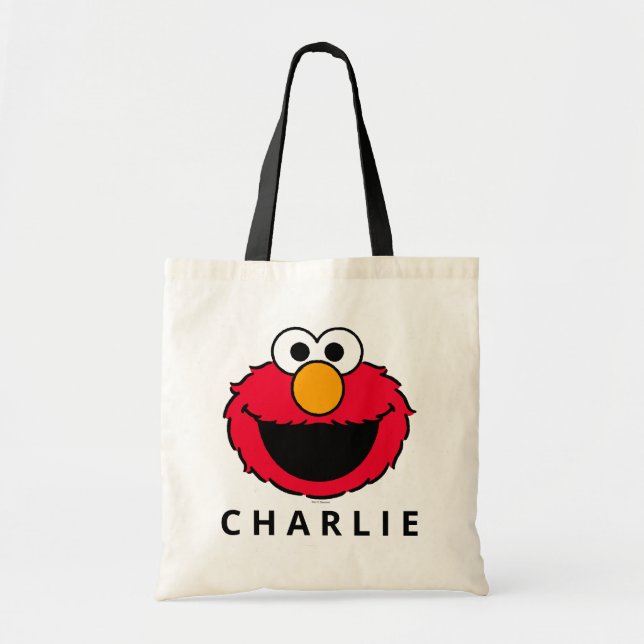 Bolso De Tela Sesame Street | Elmo Face (Frente)