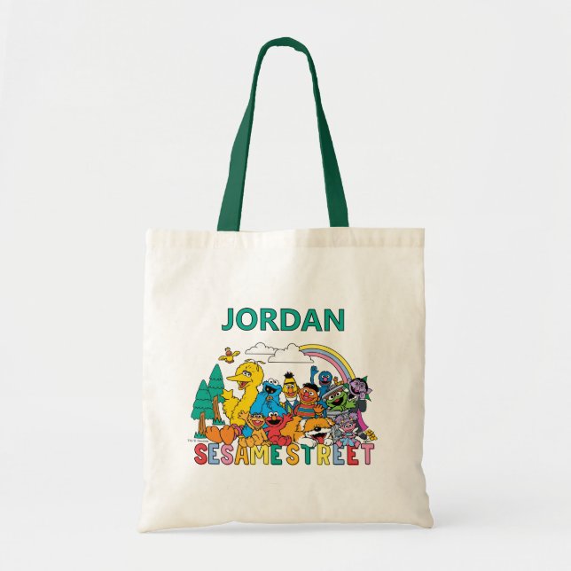 Bolso De Tela Sesame Street | Ola de Arcoíris (Frente)